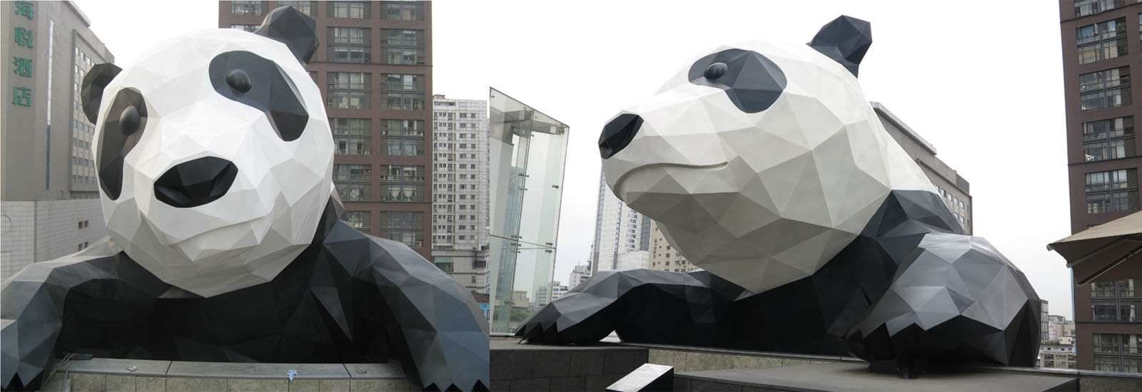 qualidade Escultura exterior do metal fábrica