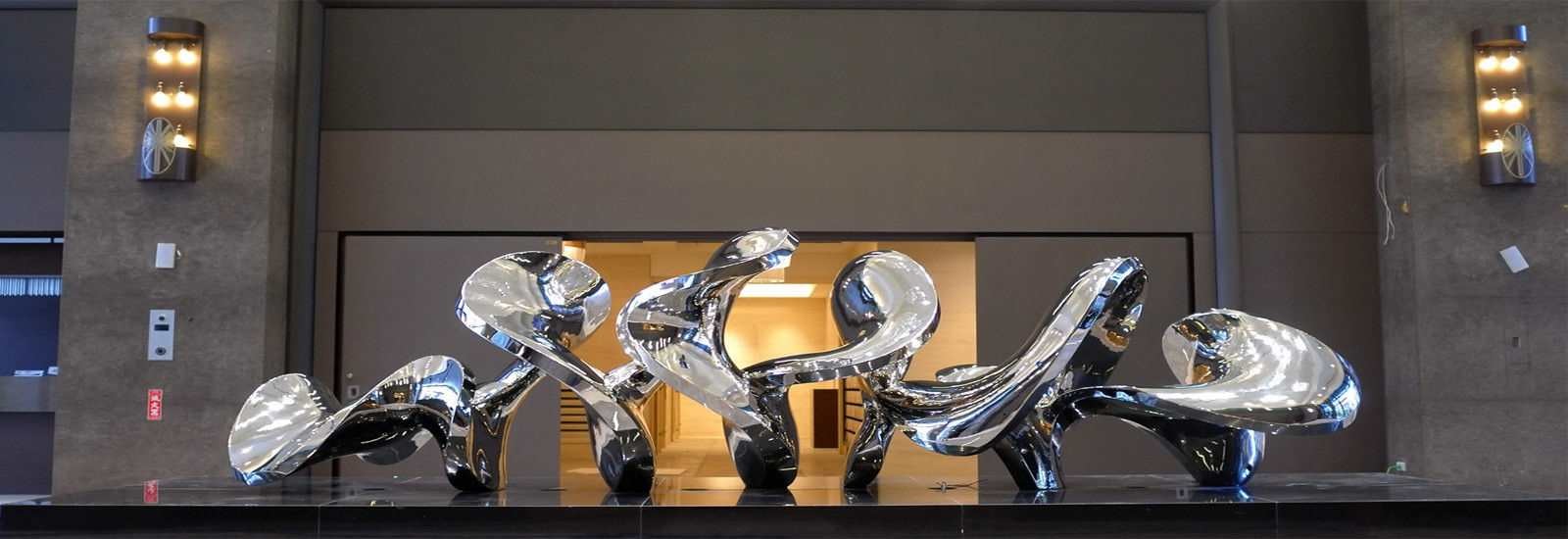 qualidade Escultura exterior do metal fábrica