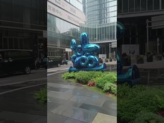 estátuas do gramado e do jardim de 316L SS e cozimento azul das esculturas envernizado