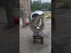 escultura pequena de aço inoxidável do jardim, ornamento internos da altura de 1.0m para o hotel