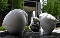 Polonês de aço inoxidável da escultura exterior moderna decorativa para a coleção de arte