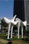 Escultura exterior do metal da arte pública de aço inoxidável para a decoração da plaza