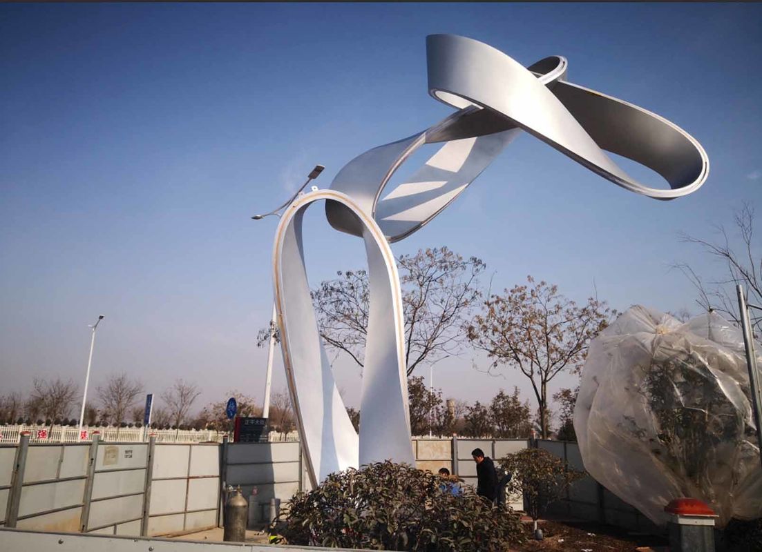 Grandes esculturas de aço inoxidável da arte do metal, escultura exterior do metal