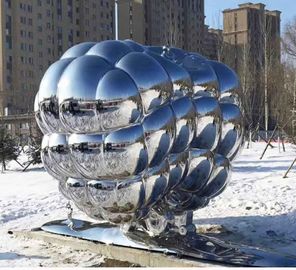 Do metal de aço inoxidável abstrato moderno da escultura do metal do ODM decoração exterior